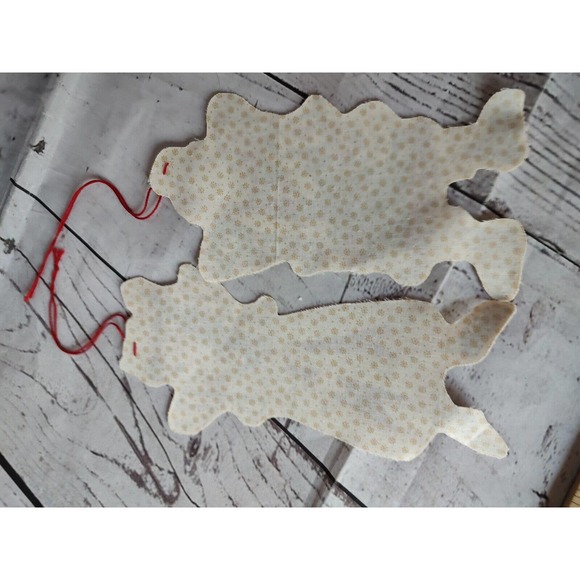 Ragg Angels VTG Alexander Henry Fabric Lot Of 2 Ornaments 1994 Wings Stars USA - Picture 4 of 5